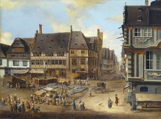Christian Georg Schtz the elder - The Liebfrauenberg in Frankfurt.webp