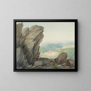 Christian Georg Schtz the elder - View from the Feldberg Taunus to Reifenberg.webp