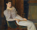 Dziewczyna w bieli - Christian Krohg — widok dzieła