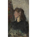 Reprodukcja obrazu Portret malarki Oda Krohg - Christian Krohg