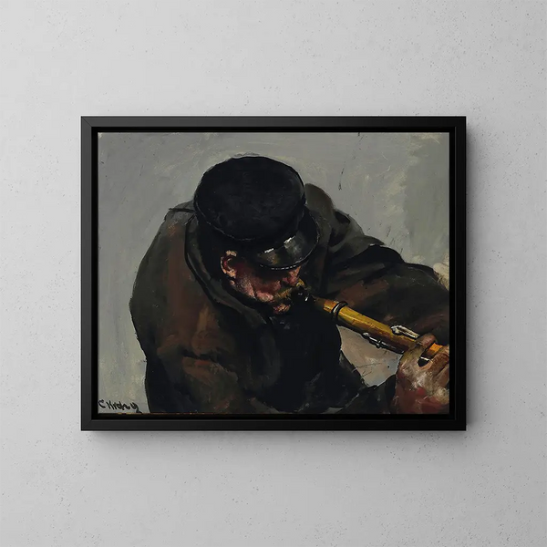 Le Musicien - Christian Krohg — oprawiony obraz na ścianie
