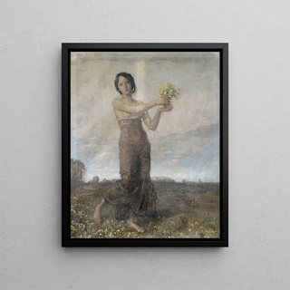 Christian Landenberger - Mdchen mit Blumenstrau als Allegorie des Frhlings.webp