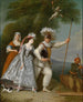Elegancki dżentelmen w roli Pierrota - Christian Wilhelm Ernst Dietrich — widok dzieła