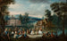 Festivités dans un parc - Christian Wilhelm Ernst Dietrich — widok dzieła