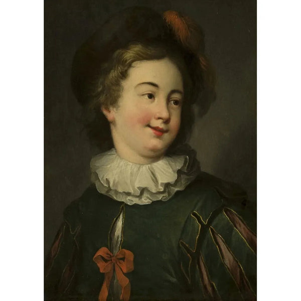 Portret chłopca - Christian Wilhelm Ernst Dietrich — oprawiony obraz na ścianie