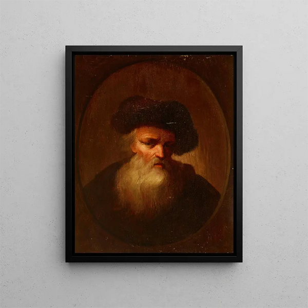 Portret starszego mężczyzny - Christian Wilhelm Ernst Dietrich — oprawiony obraz na ścianie