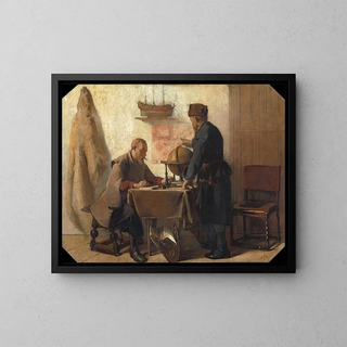 Christoffel Bisschop - Heemskerck and Barents Planning their Second Expedition to the Far North.webp