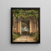 Une pergola en Italie - Christoffer Wilhelm Eckersberg — oprawiony obraz na ścianie