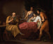 Aleksander Wielki na swoim łożu śmierci - Christoffer Wilhelm Eckersberg — widok dzieła