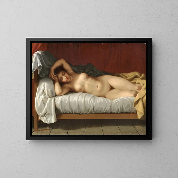 modelu leżącego - Christoffer Wilhelm Eckersberg — oprawiony obraz na ścianie