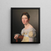 Portret Emilie Henriette Massmann, narzeczonej Frederik Wilhelma Caspara von Benzon - Christoffer Wilhelm Eckersberg — oprawiony obraz na ścianie