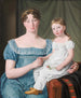 Portret szlachetnej kobiety Sophie Hedvig Løvenskiold i jej trzyletniej córki - Christoffer Wilhelm Eckersberg — widok dzieła