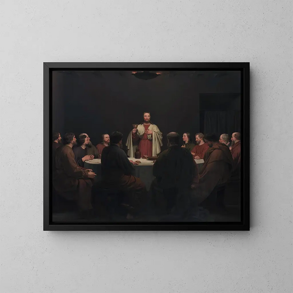 Ostatnia Wieczerza - Christoffer Wilhelm Eckersberg — oprawiony obraz na ścianie