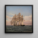 La corvette Najaden sous voiles - Christoffer Wilhelm Eckersberg — oprawiony obraz na ścianie