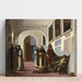 Reprodukcja obrazu Christophe Colomb i jego syn w La Rábida - Eugène Delacroix
