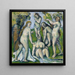 Pięciu kąpiących się - Paul Cézanne — oprawiony obraz na ścianie