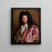 Portret szlachcica - Krąg Hyacinthe Rigaud — oprawiony obraz na ścianie