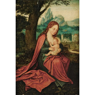Circle of Joachim Patinir - Madonna and Child in a landscape.webp