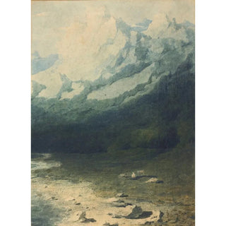 Circle of Joseph Mallord William Turner - An Alpine Landscape.webp