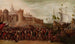 Deborah i Barak przeciwko Sisera - Krąg Juana de la Corte — widok dzieła