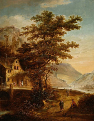 Claes Jansz van der Willigen - Mountain landscape from the Rheinland.webp