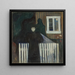 Jasny księżyc - Edvard Munch — oprawiony obraz na ścianie