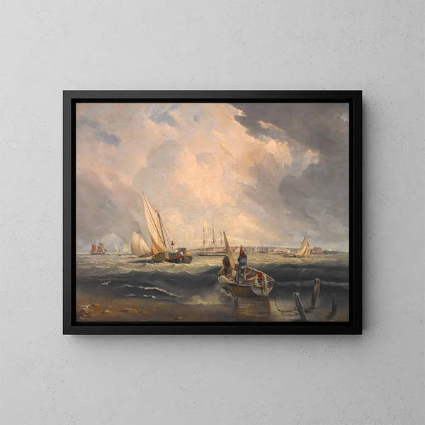 Piasków z Bligh w Sheerness - Clarkson Stanfield — oprawiony obraz na ścianie