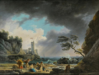 ClaudeJoseph Vernet - A Storm Near A Rocky Coast.webp