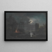Jasna księżycowa noc - Claude-Joseph Vernet — oprawiony obraz na ścianie