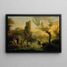 pejzaż z myjącymi kobietami - Claude-Joseph Vernet — oprawiony obraz na ścianie