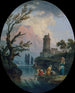 pejzaż z praczkami - Claude-Joseph Vernet — widok dzieła