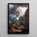 Reprodukcja obrazu Żołnierze w górskiej wąwozie podczas burzy - Claude-Joseph Vernet