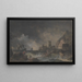 Burza - Claude-Joseph Vernet — oprawiony obraz na ścianie