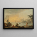 Wschód słońca z rybakami - Claude-Joseph Vernet — oprawiony obraz na ścianie