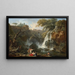 Wodospady w Tivoli z willą Mecenasa - Claude-Joseph Vernet — oprawiony obraz na ścianie