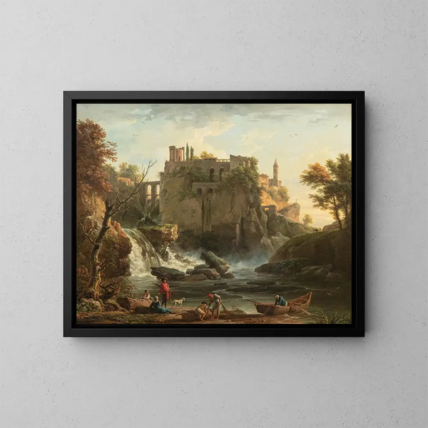 Widok Tivoli - Claude-Joseph Vernet — oprawiony obraz na ścianie