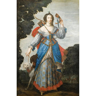 Claude Deruet and workshop - Portrait of a Lady As Diana.webp