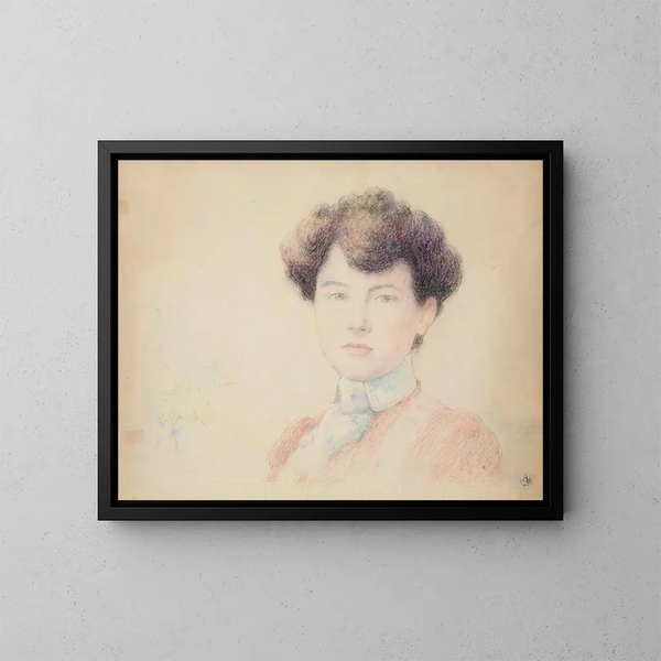 Portret Eugénie de la Rochefoucauld - Claude-Émile Schuffenecker — oprawiony obraz na ścianie
