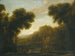 pejzażu rzecznych z podróżnikami na brzegu - Claude Lorrain — widok dzieła