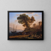 artystyczny artysty studiującego z natury - Claude Lorrain — oprawiony obraz na ścianie