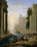 Embarquement de Sainte Paule - Claude Lorrain — widok dzieła