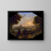pejzaż z portem Santa Marinella - Claude Lorrain — oprawiony obraz na ścianie