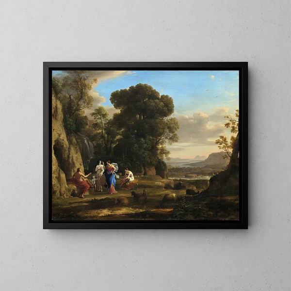 Le Jugement de Paris - Claude Lorrain — oprawiony obraz na ścianie