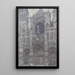 Katedrała w Rouen, portal, pochmurny czas - Claude Monet — oprawiony obraz na ścianie