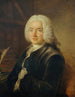 Portret prezydenta Charlesa-Jean-François Hénault 1685-1770 sędziego, członka Akademii Francuskiej - Claude Pougin de Saint Aubin — widok dzieła