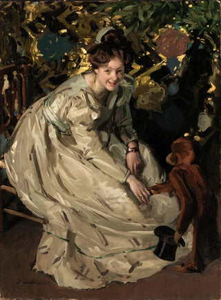 Claudio Castelucho - Woman in Arbor with Monkey.webp