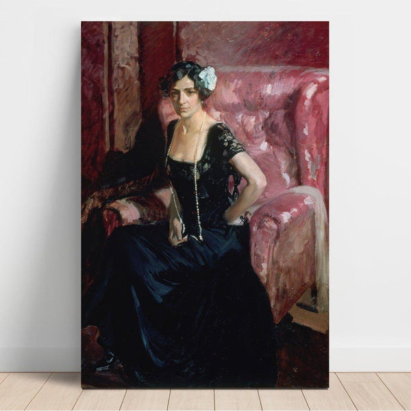 Reprodukcja obrazu Clotilde w sukni wieczorowej - Joaquín Sorolla