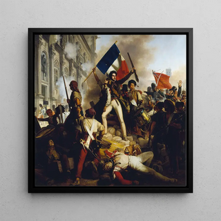 Combat devant l'Hôtel de Ville le 28 juillet 1830 - Jean-Victor Schnetz