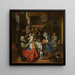 Jak starzy śpiewają, młodzi pypią - Jan Steen — oprawiony obraz na ścianie
