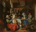 Jak starzy śpiewają, młodzi pypią - Jan Steen — widok dzieła